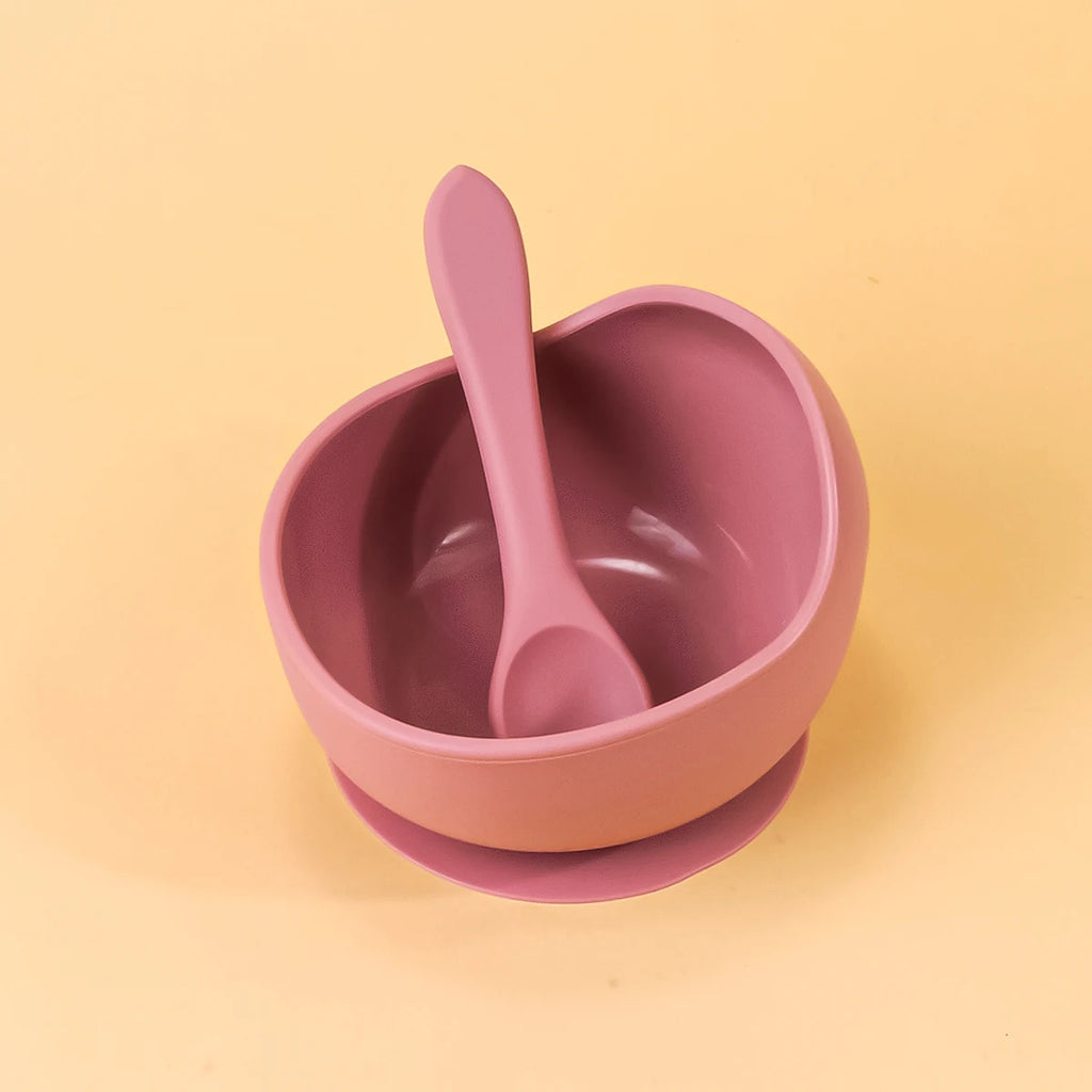 2-Piece Silicone Baby Suction Bowl Set – Feeding Tableware for Infants & Toddlers