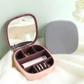 Travel Jewelry Organizer Box with Mirror
