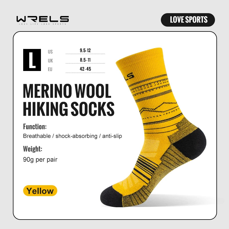 Merino Wool Hiking Socks – Lightweight Outdoor Running & Trekking Socks