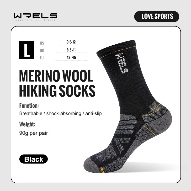 Merino Wool Hiking Socks – Lightweight Outdoor Running & Trekking Socks