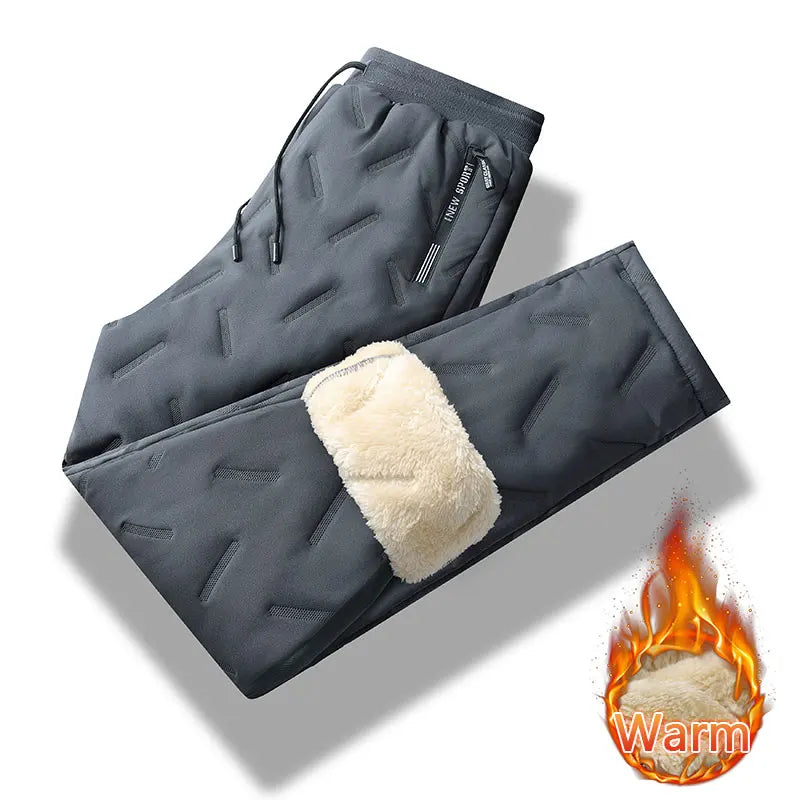 Men's Winter Fleece-Lined Windproof Pants