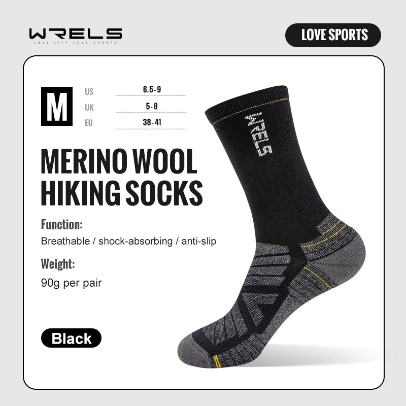 Merino Wool Hiking Socks – Lightweight Outdoor Running & Trekking Socks