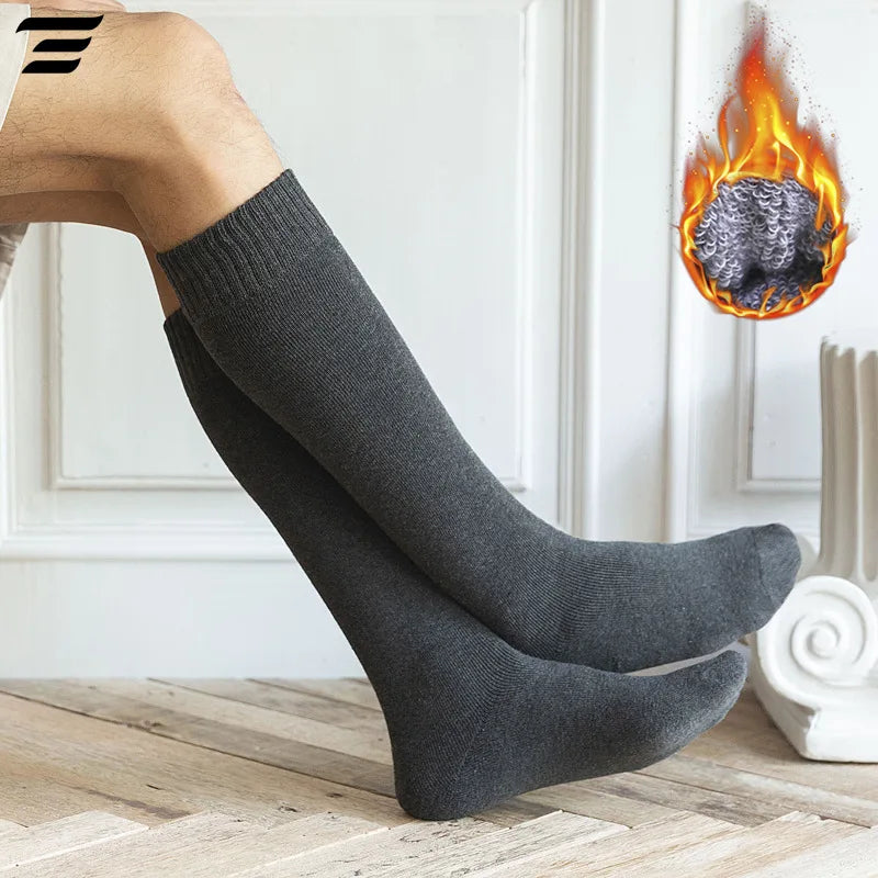 Men's Thermal Knee High Socks – Warm Winter Long Socks