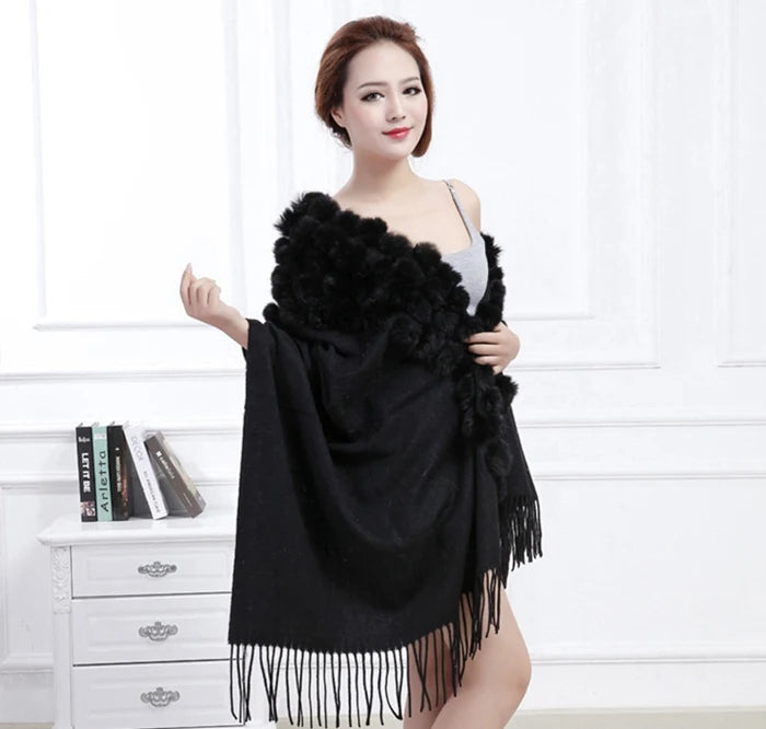 Women's 100% Wool Winter Scarf – Warm Elegant Shawl