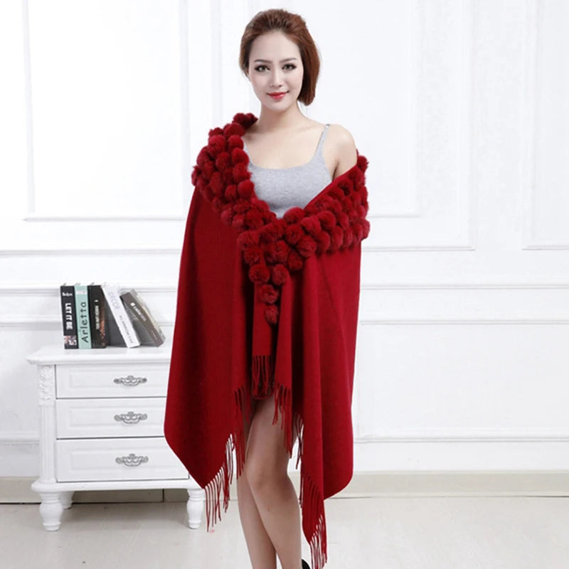 Women's 100% Wool Winter Scarf – Warm Elegant Shawl