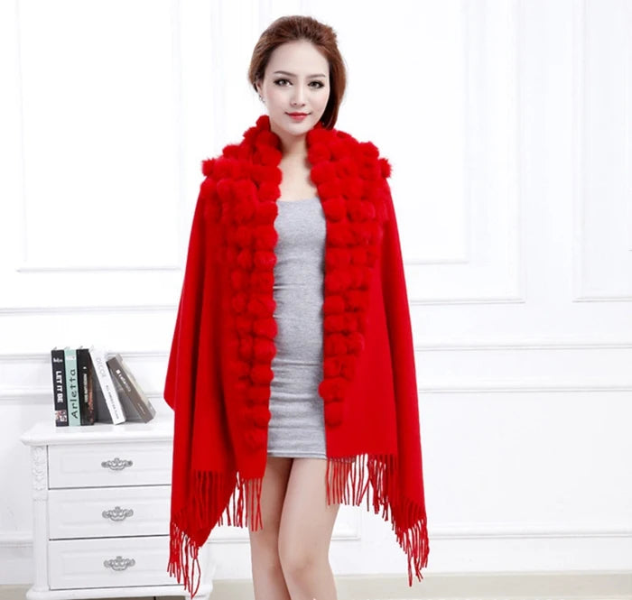 Women's 100% Wool Winter Scarf – Warm Elegant Shawl