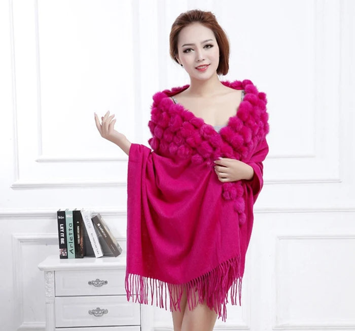 Women's 100% Wool Winter Scarf – Warm Elegant Shawl