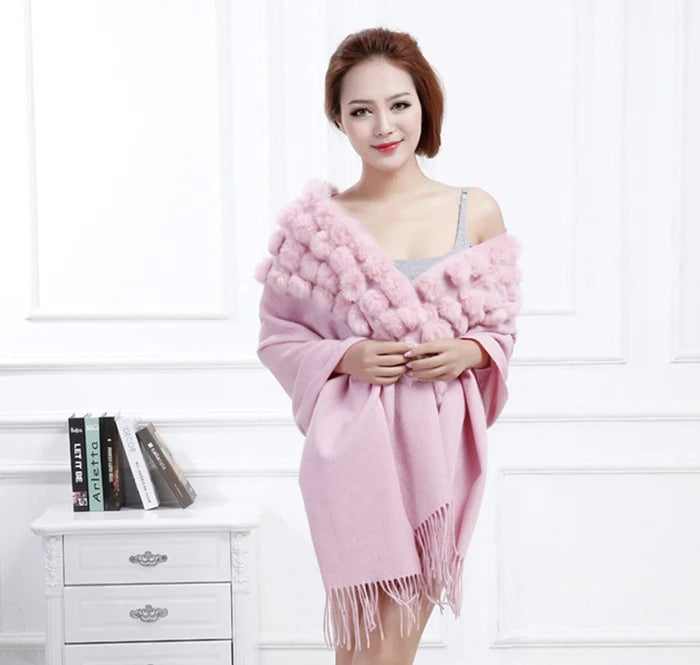 Women's 100% Wool Winter Scarf – Warm Elegant Shawl