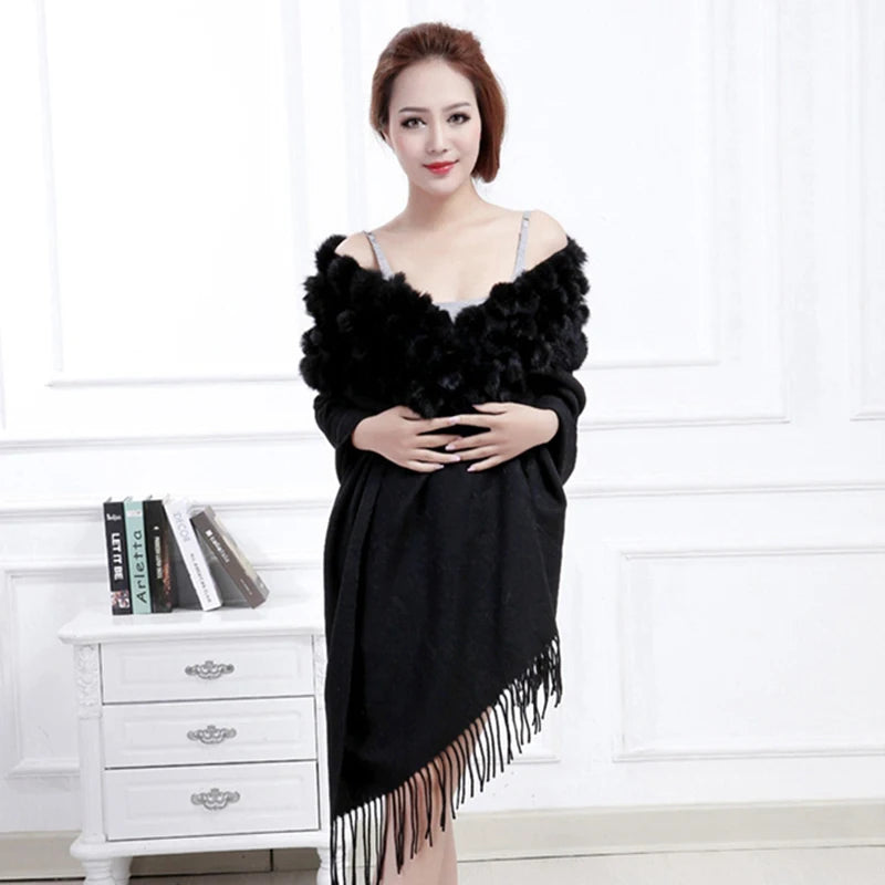 Women's 100% Wool Winter Scarf – Warm Elegant Shawl