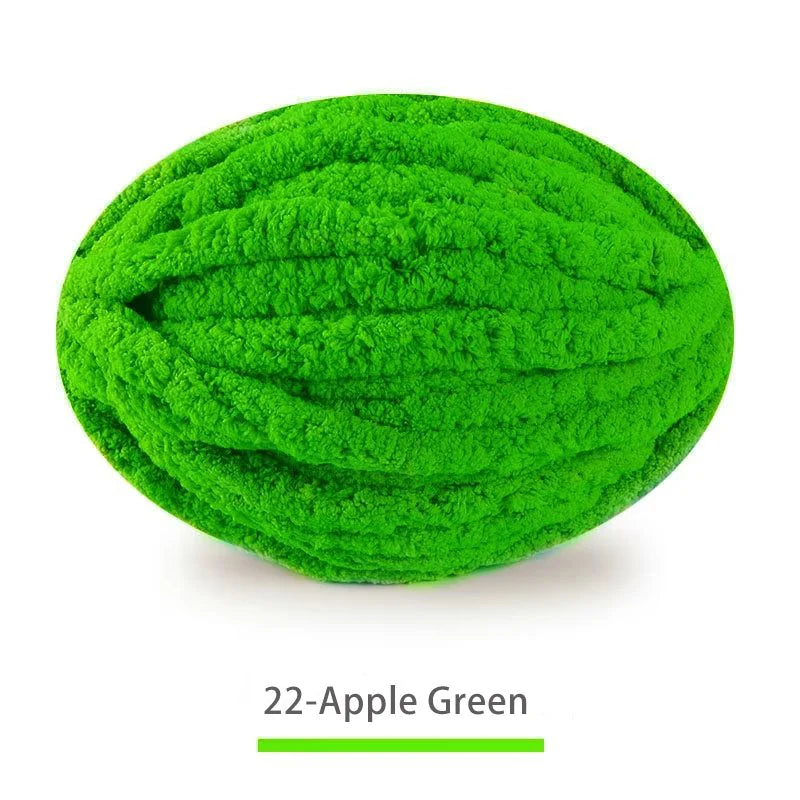 Extra Thick Hand-Knitted Chunky Yarn Blanket