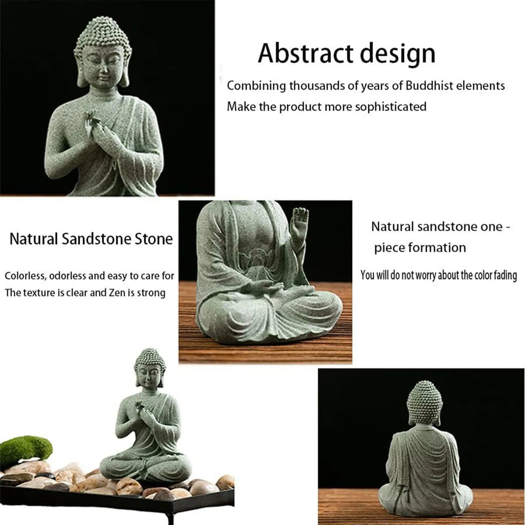 Mini Buddha Meditation Statue – Zen Tabletop Home Decor
