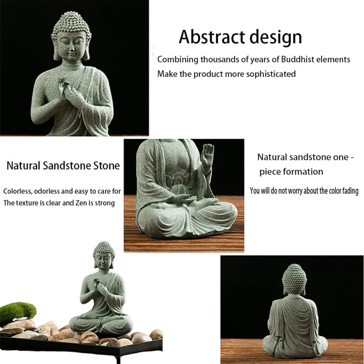 Mini Buddha Meditation Statue – Zen Tabletop Home Decor
