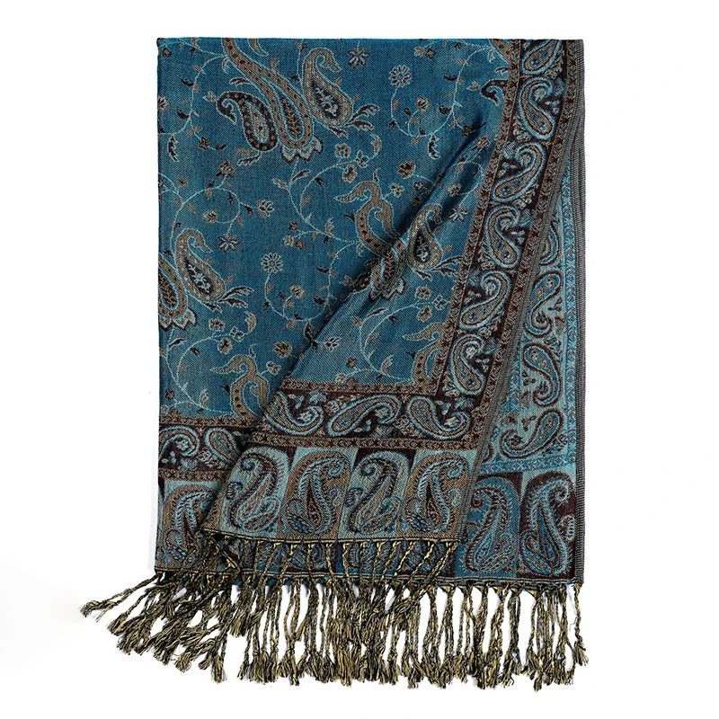 Women's Bohemian Paisley Pashmina Shawl & Wrap Scarf