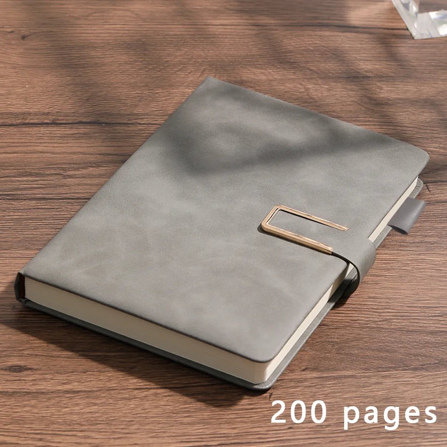 Vintage A5 Leather Notebook – Classic Journal & Daily Planner