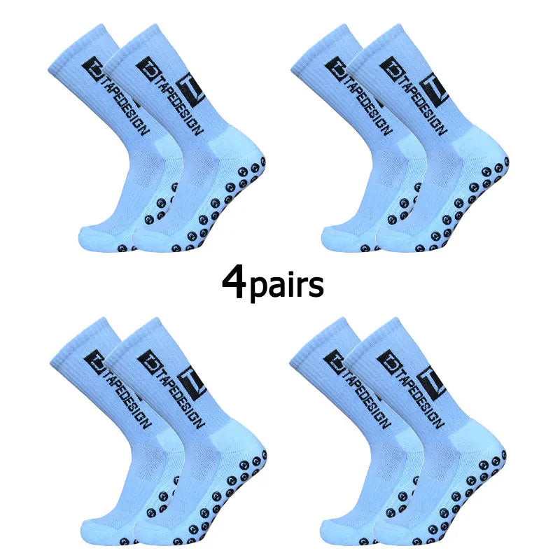 Anti-Slip Football Grip Socks – Mid-Calf Sports Training Socks