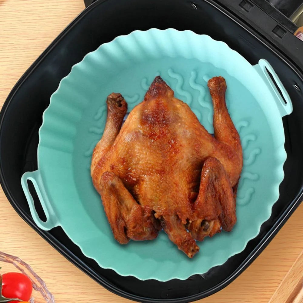 Reusable Silicone Air Fryer Liner Basket – 6 Inch