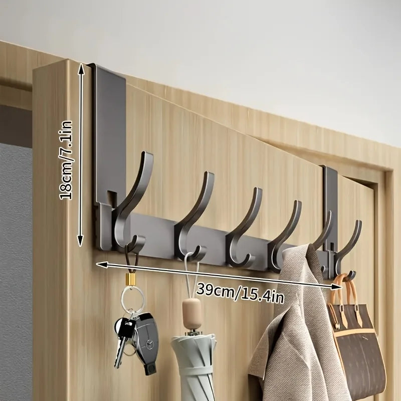 Wall Mounted Metal Hooks for Coats, Bags & Hats