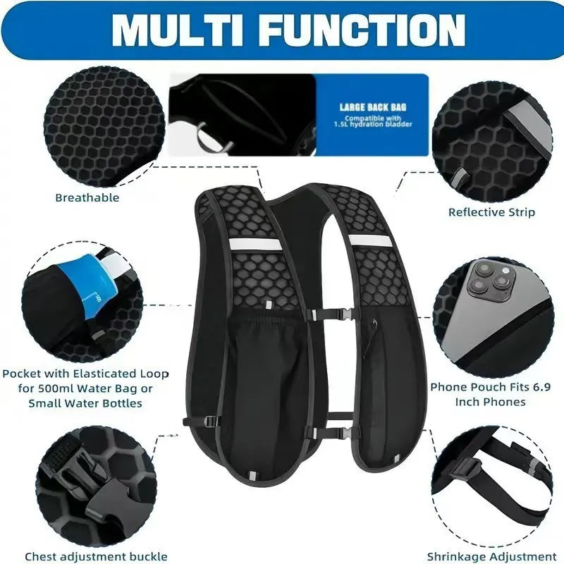 Running Hydration Vest for Men & Women – Lightweight Trail Running Backpack