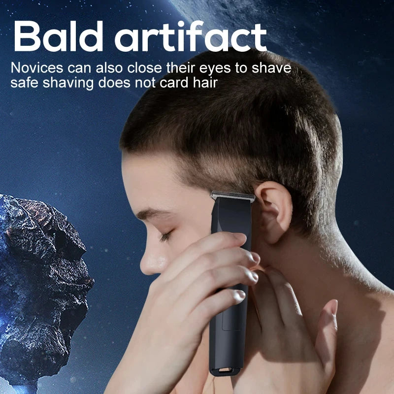 USB Rechargeable Electric Hair Clipper with Adjustable Cutting Head