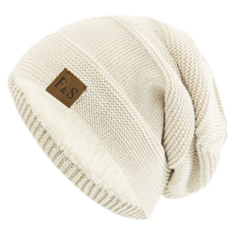 Unisex Fleece-Lined Winter Beanie Hat