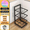 Adjustable Stainless Steel Pot & Pan Organizer Rack