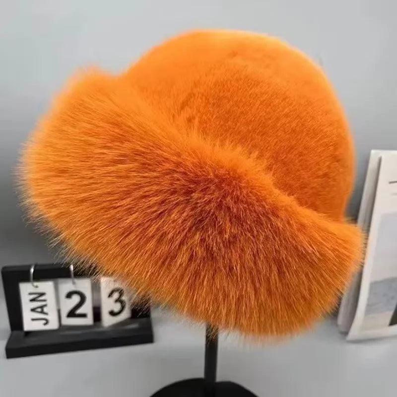 Women's Faux Fur Winter Hat – Soft Warm Cold Weather Cap