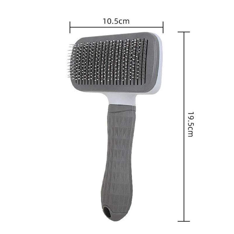 Self Cleaning Pet Brush – Dog & Cat Hair Remover Grooming Comb