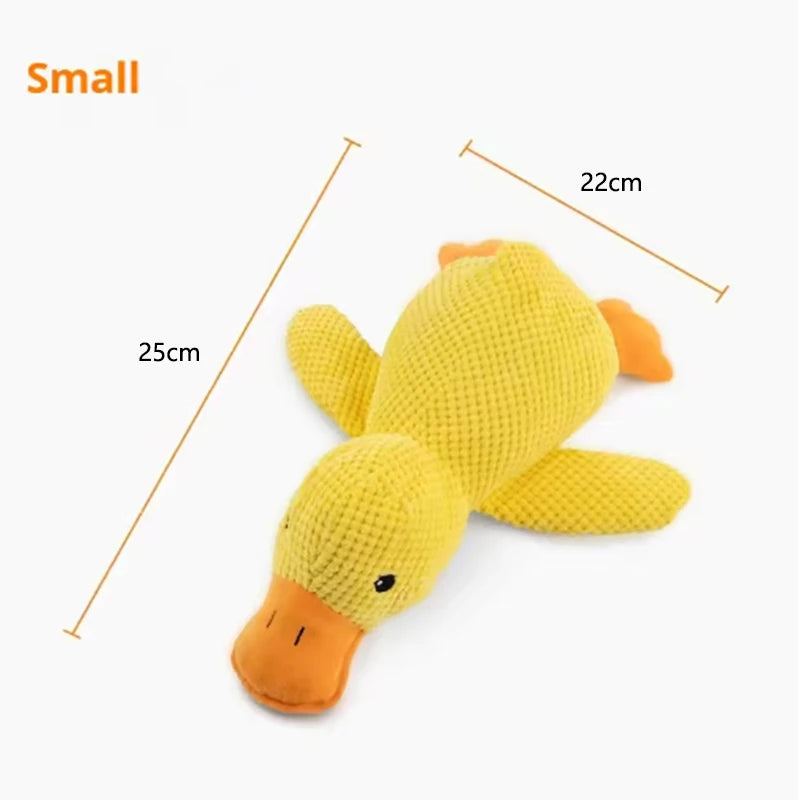 Soft Duck Plush Squeaky Toy for Dogs
