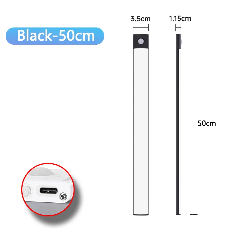 Motion Sensor LED Light – USB Rechargeable Under Cabinet Light