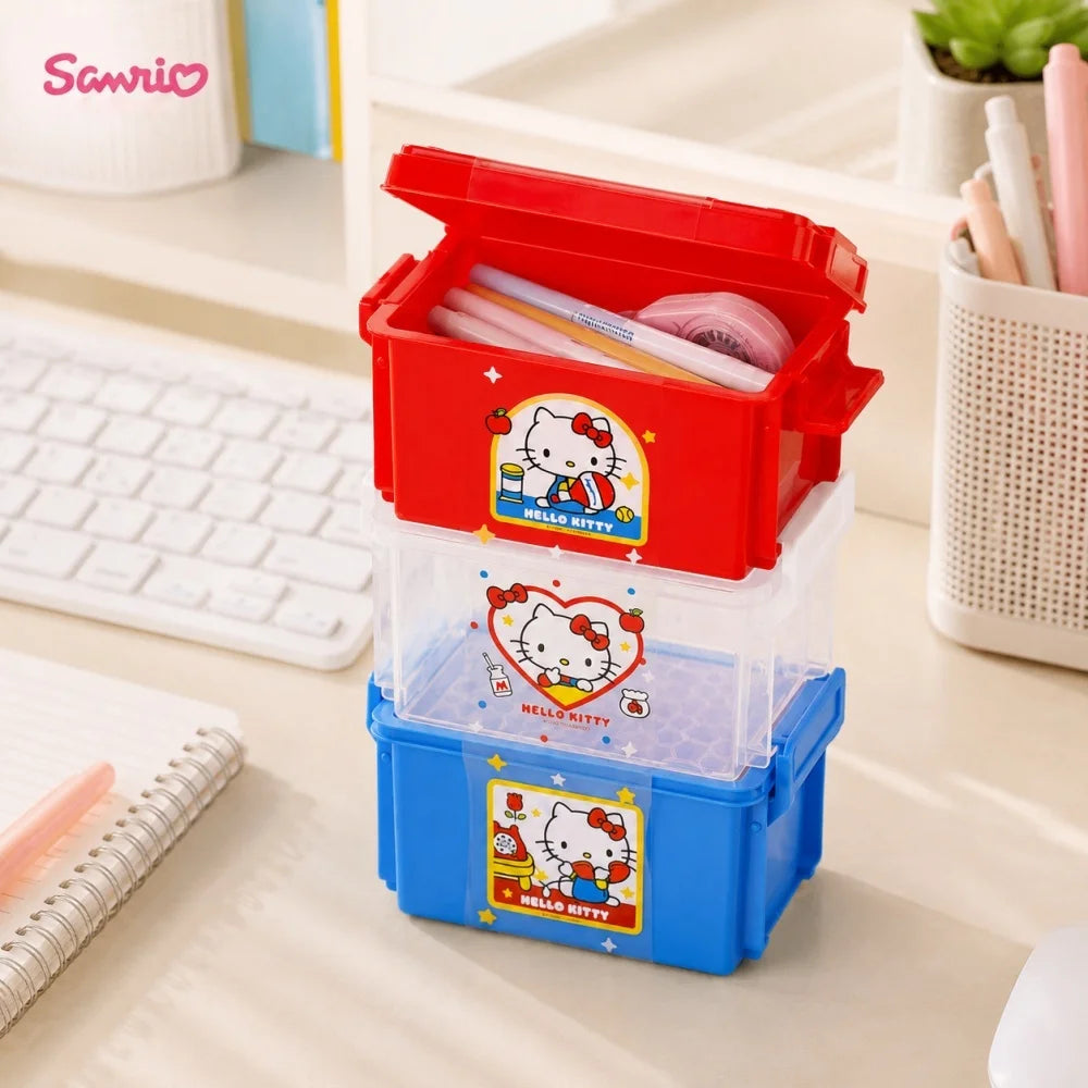 Genuine Sanrio Hello Kitty Stackable Storage Box Set