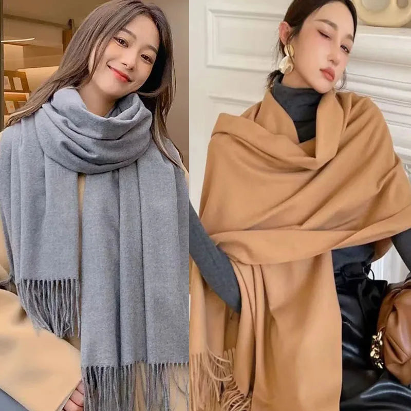 Women's Elegant Winter Scarf – Soft Warm Long Shawl