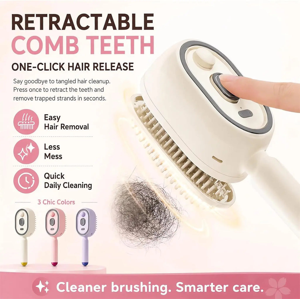 Electric Scalp Massager Comb with Spray Function