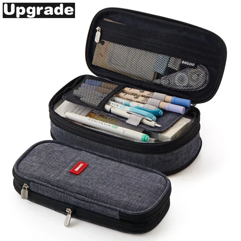 Macaron Color Large Capacity Double-Layer Pencil Case