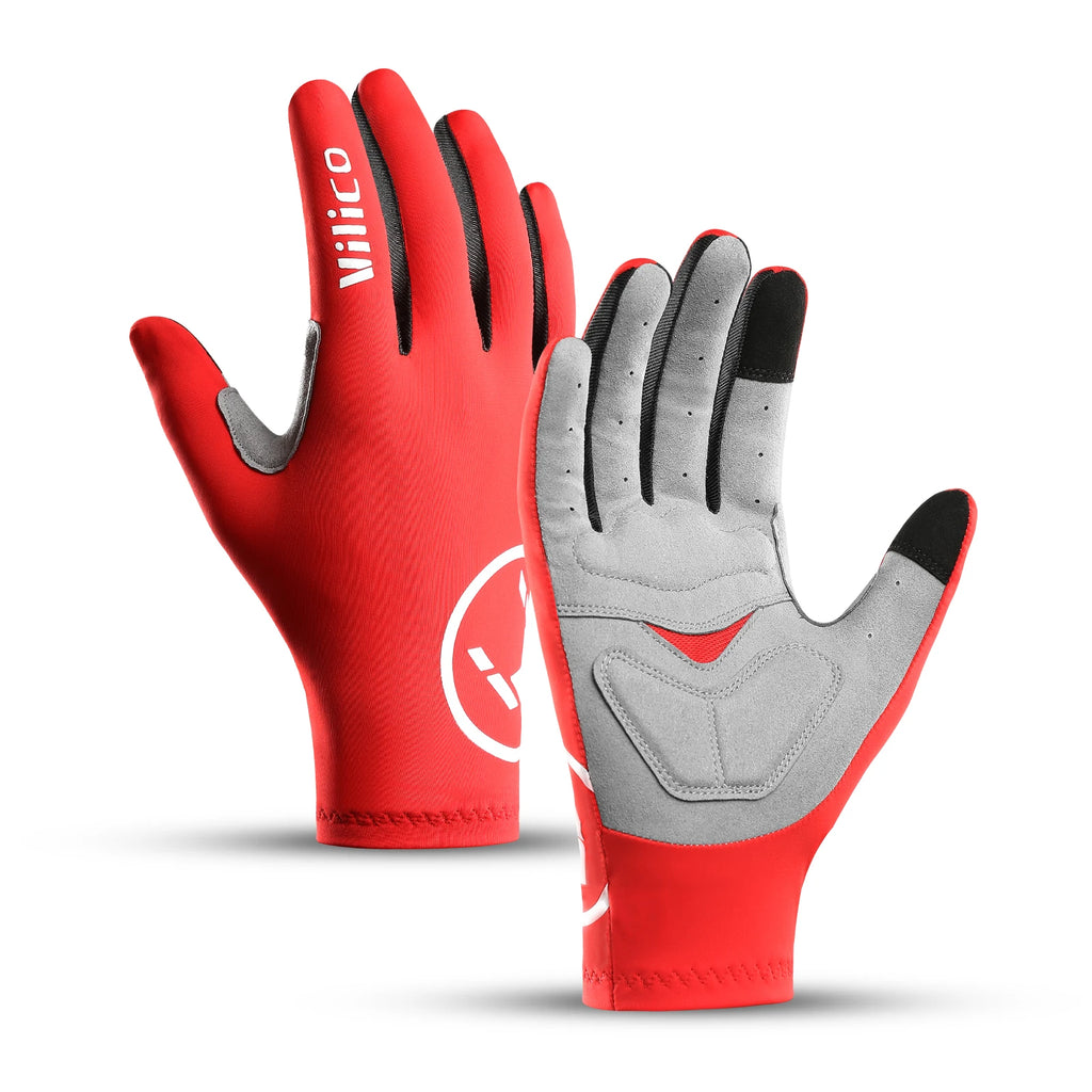 Touchscreen Full Finger Cycling Gloves – Lightweight Outdoor Sports Gloves