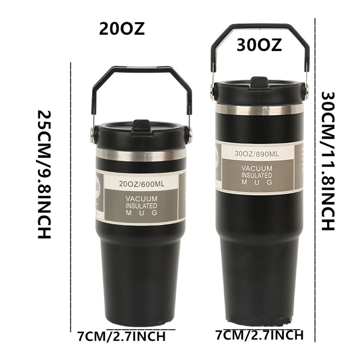 Stainless Steel Insulated Tumbler with Handle