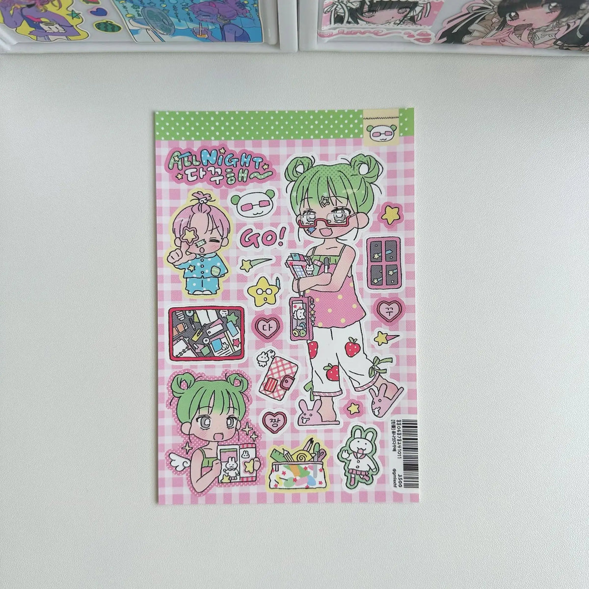 Cute Korean Cartoon Character Decorative Stickers
