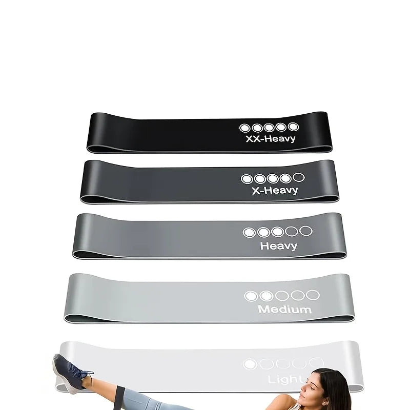5-Piece Yoga Resistance Bands Set – Stretching & Strength Training