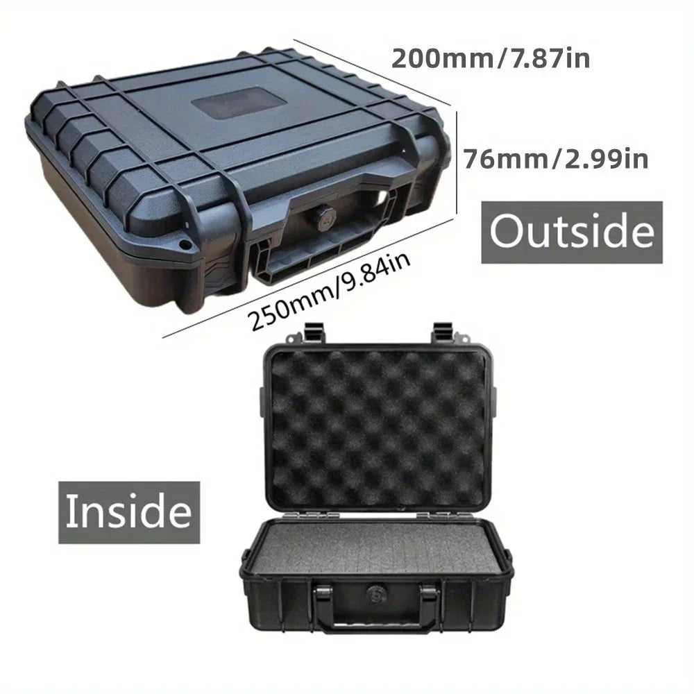 Protective Hard Carry Case with Foam Insert – Portable Equipment Storage Box