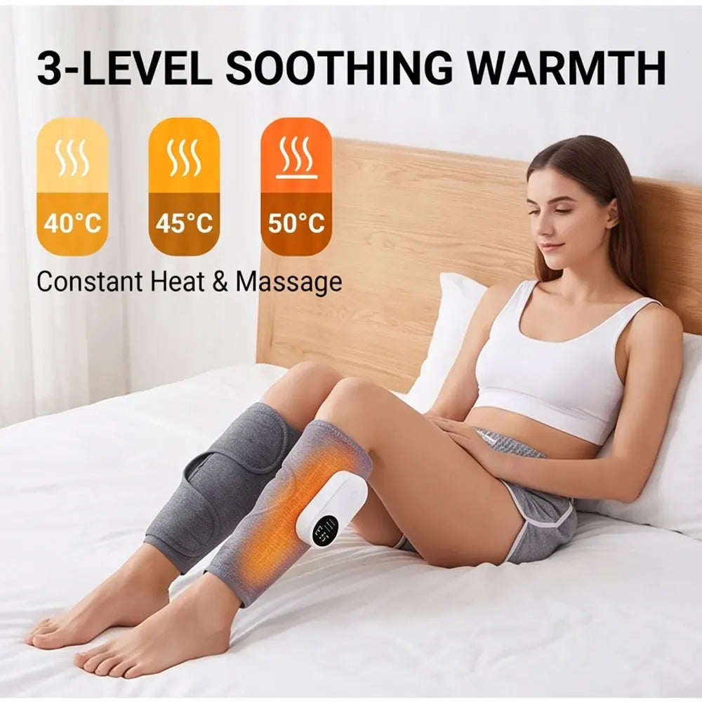 Rechargeable Air Compression Calf Massager – 3-Mode Leg Massage Wrap