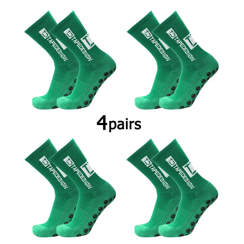Anti-Slip Football Grip Socks – Mid-Calf Sports Training Socks