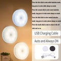 Motion Sensor LED Night Lights – USB Rechargeable 3-Color Lights