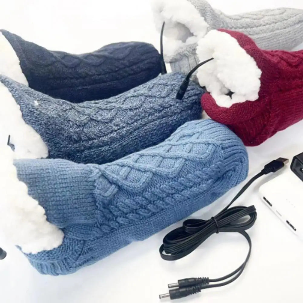 USB Heated Socks – Electric Warm Winter Thermal Socks