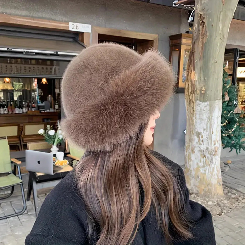 Women's Faux Fur Winter Hat – Soft Warm Cold Weather Cap