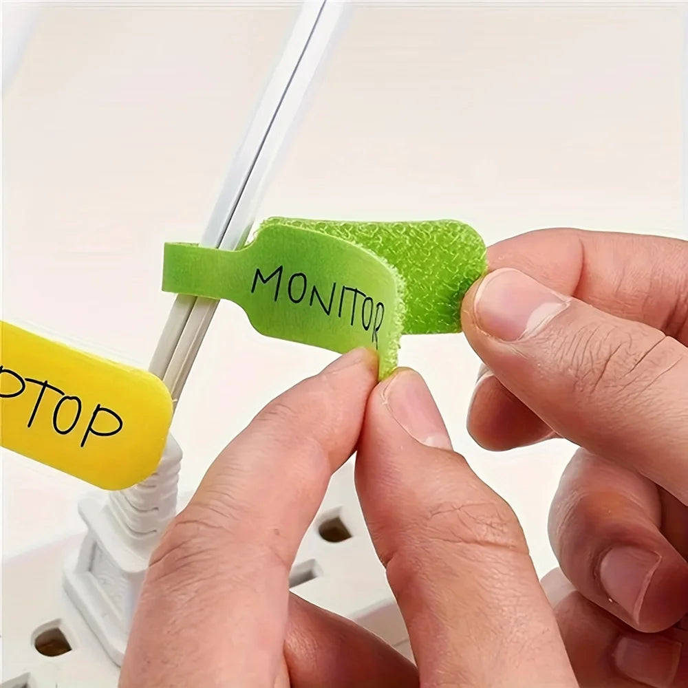 Reusable Waterproof Cable Labels – Color-Coded Wire Organizers
