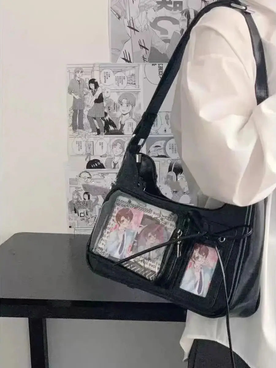 Women's Transparent Printed Casual Tote Bag