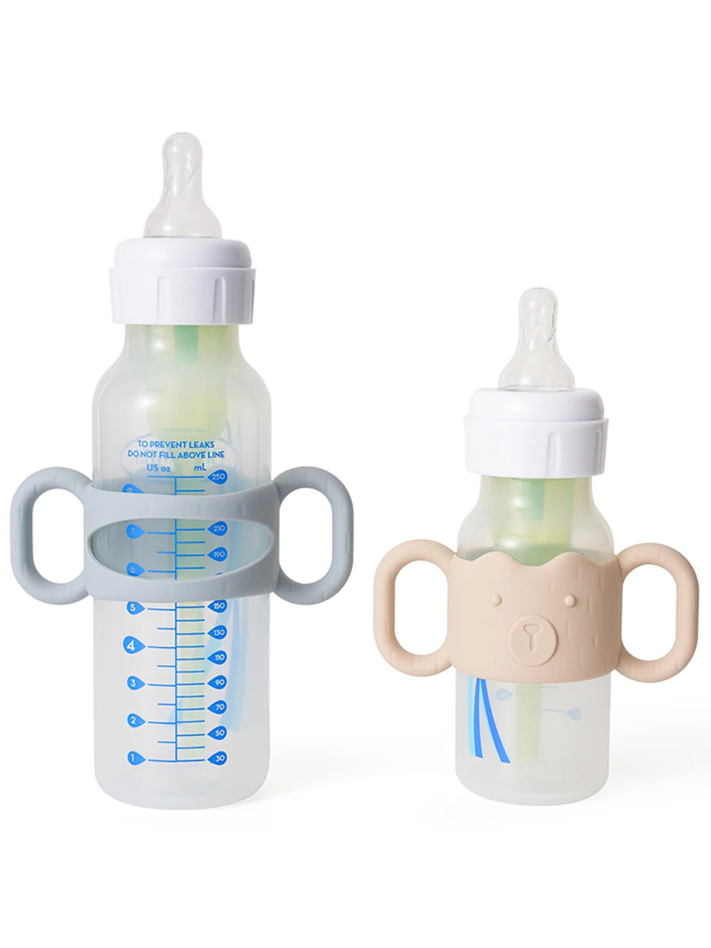 Silicone Baby Bottle Handles – Easy-Grip Training Holder for Baby Bottles