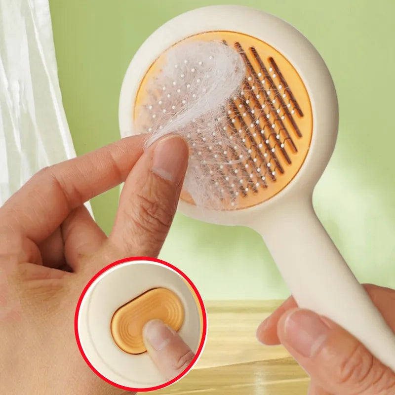 Self Cleaning Cat Brush – Pet Hair Removal Grooming Comb