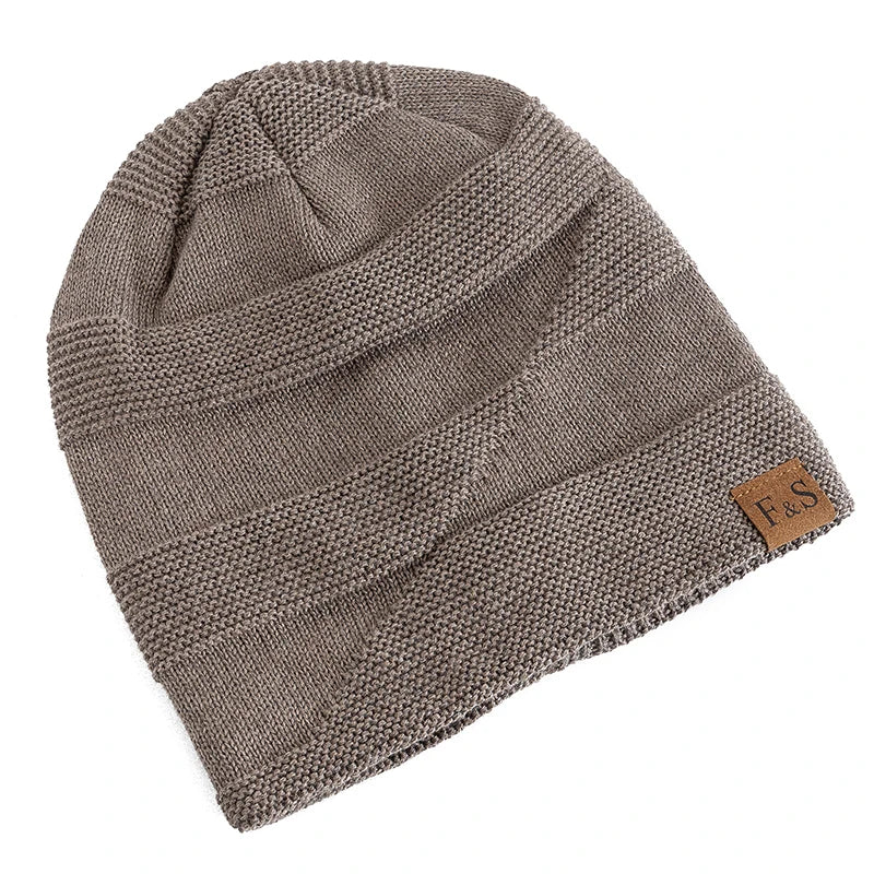 Unisex Fleece-Lined Winter Beanie Hat