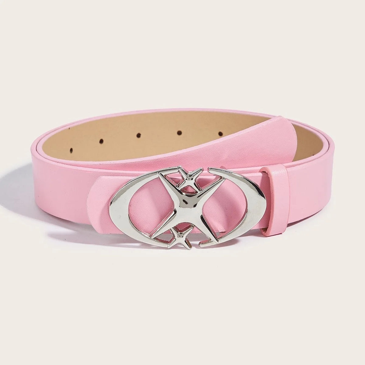 Women's Oval Metal Buckle Fashion Belt
