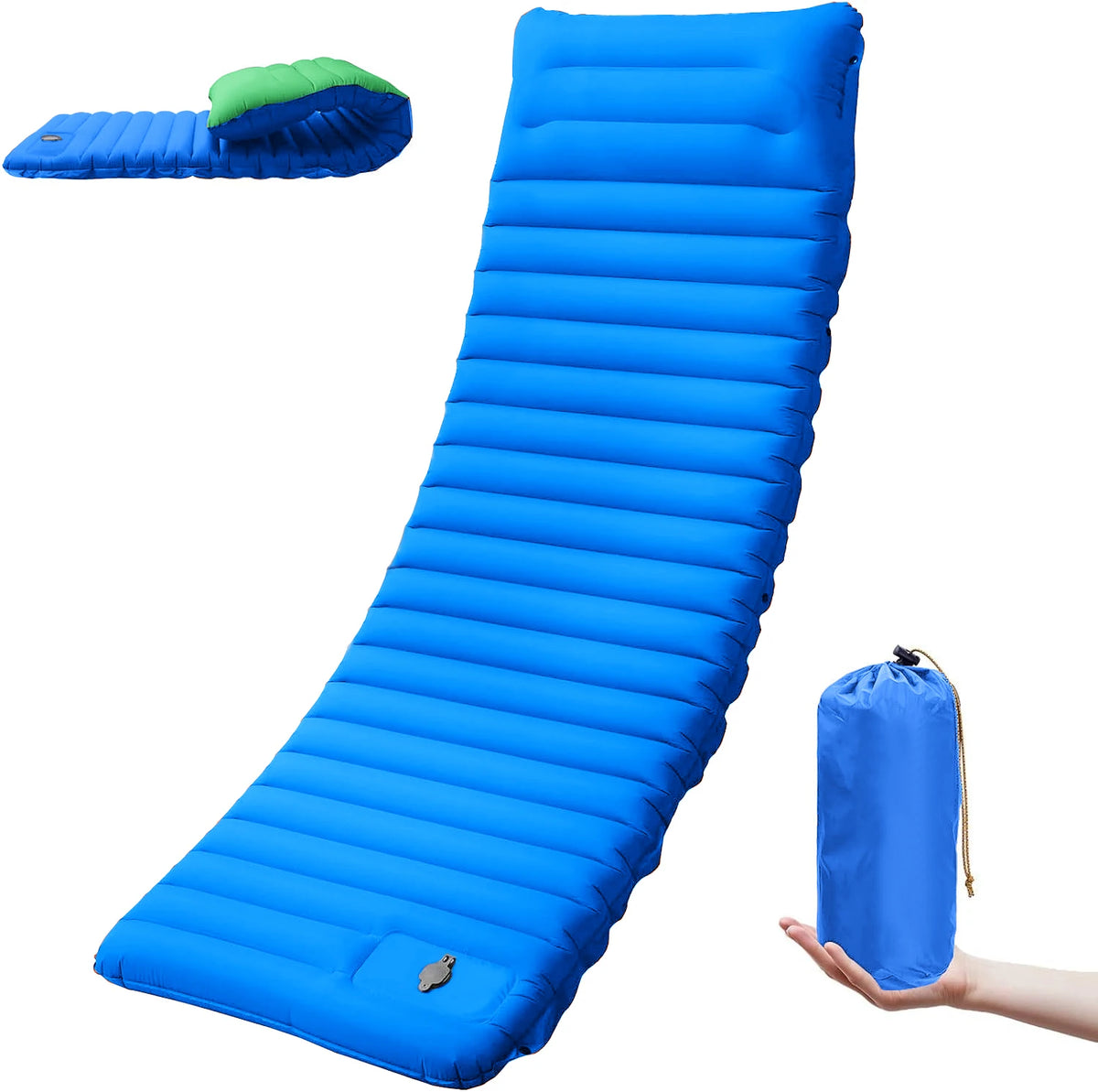 Extra Thick Inflatable Camping Sleeping Pad – Outdoor Air Mattress